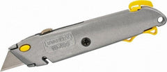 Stanley - Retractable Utility Knife - Aluminum Handle, 3 Blades Included - Makers Industrial Supply