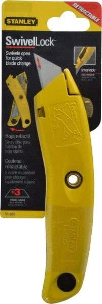 Stanley - Retractable Utility Knife - 3 Blades Included - Makers Industrial Supply