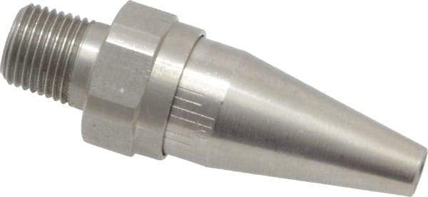 Vortec - Blow Gun OSHA Air Saver Nozzle - 1/8 NPT, 1-7/8" Long, Stainless Steel - Makers Industrial Supply