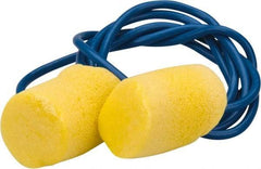 3M - Disposable, Corded, 29 dB Earplugs - Yellow, 20 Pairs - Makers Industrial Supply