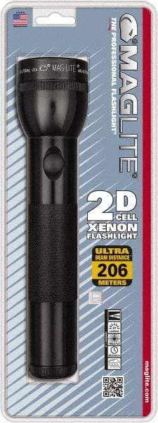 Mag-Lite - Krypton Bulb, 27 Lumens, Industrial/Tactical Flashlight - Black Aluminum Body, 2 D Batteries Not Included - Makers Industrial Supply