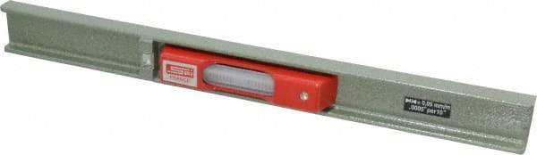 SPI - 12" Long, 0.0005" Graduation Sensitivity per 10", 2 Vials, Machinists' Level - 1-3/32" Wide - Makers Industrial Supply