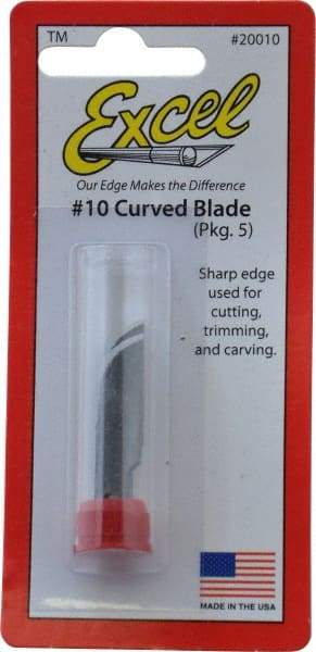 Excel - 5 Piece Steel Hobby Blade - 1-7/16" OAL - Makers Industrial Supply