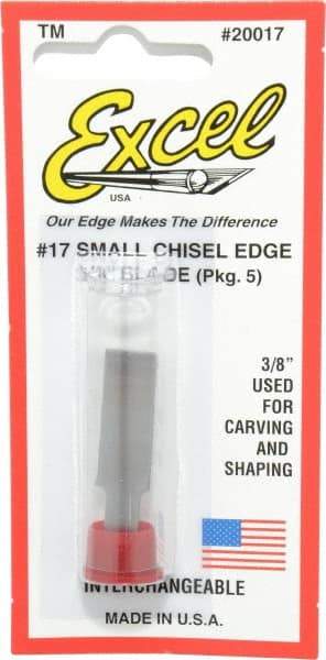 Excel - 5 Piece Steel Hobby Blade - 1-1/2" OAL - Makers Industrial Supply