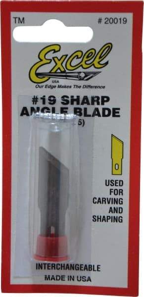 Excel - 5 Piece Steel Hobby Blade - 1-5/8" OAL - Makers Industrial Supply