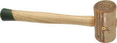 Garland - 1-1/4 Lb Head Weighted Rawhide Mallet - 12" Long Wood Handle - Makers Industrial Supply