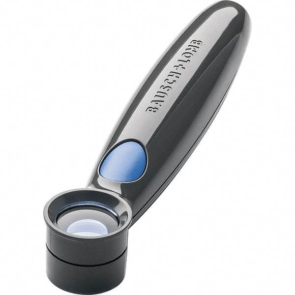 Bausch & Lomb - 10x Magnification, 1 Inch Focal Distance, Handheld Magnifier - 1 Lens, Round - Makers Industrial Supply