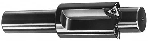 APT - 1-3/8 Inch Diameter, Solid Pilot, Straight 3/4 Inch Shank Diameter, 3 Insert, Indexable Counterbore - 4-7/8 Inch Overall Length, TPGH 215 Insert - Makers Industrial Supply