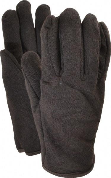 MCR Safety - Size L (9) Jersey General Protection Work Gloves - For General Purpose, Uncoated, Slip-On Cuff, Full Fingered, Brown/Red, Paired - Makers Industrial Supply