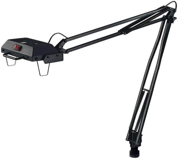 Electrix - 45 Inch, Articulated, Clamp on, Halogen, Black, General Purpose Task Light - 100 Watt, Nonmagnifying - Makers Industrial Supply