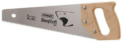 Stanley - 15" Blade Handsaw - Hardwood Handle - Makers Industrial Supply