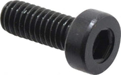 Holo-Krome - M4x0.70 Metric Coarse Hex Socket Drive, Low Socket Cap Screw - Grade 10.9 Alloy Steel, Black Oxide Finish, Fully Threaded, 10mm Length Under Head - Makers Industrial Supply