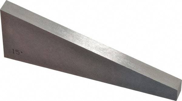 Value Collection - 15° Angle, 3 Inch Long, Angle Block - 55 RC Hardness - Makers Industrial Supply