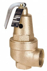 Conbraco - 1-1/4" Inlet, 1-1/4" Outlet, ASME Safety Relief Valve - 30 Max psi, 2,316,000 BTUs - Makers Industrial Supply