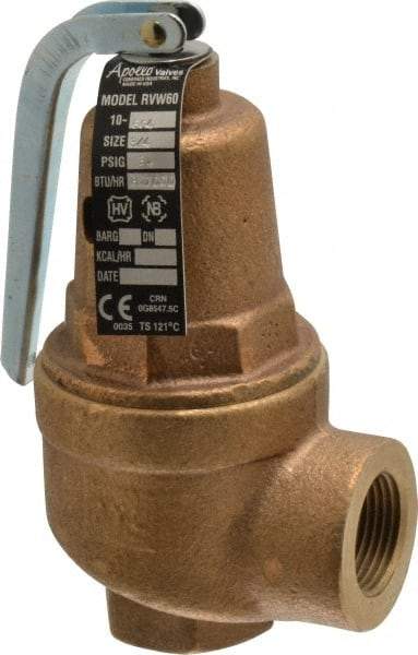 Conbraco - 3/4" Inlet, 3/4" Outlet, ASME Safety Relief Valve - 30 Max psi, 827,000 BTUs - Makers Industrial Supply