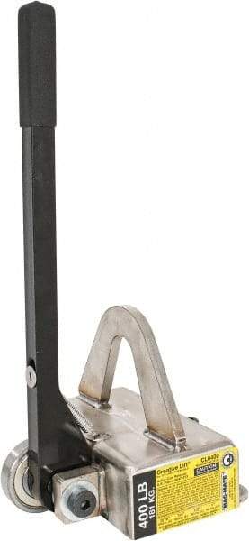 Mag-Mate - 400 Lb Load Capacity, Magnetic Lifter - 6-3/4" High x 7-1/4" Wide, For Use with Flats - Makers Industrial Supply