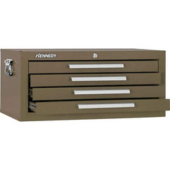 Kennedy - 4 Drawer Brown Drawer Chest Base - 26-3/4" Wide x 11-3/4" High x 12-1/2" Deep, Use with Models 263, 266, 360 Chests & 27", 29", 34" Roller Cabs - Makers Industrial Supply