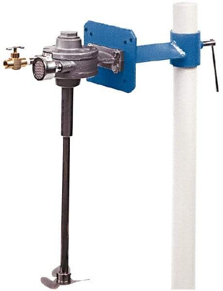 Neptune Mixer - 50 to 80 psi Air Pressure, 5 Gallon Mixing Capacity, 1/4 to 1/2 hp, Pipe Clamp, Air Powered Mixer - 24 Inch Long Shaft, Compatible with Pail Container - Makers Industrial Supply