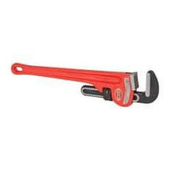 Ridgid - 18" Cast Iron Straight Pipe Wrench - 2-1/2" Pipe Capacity - Makers Industrial Supply