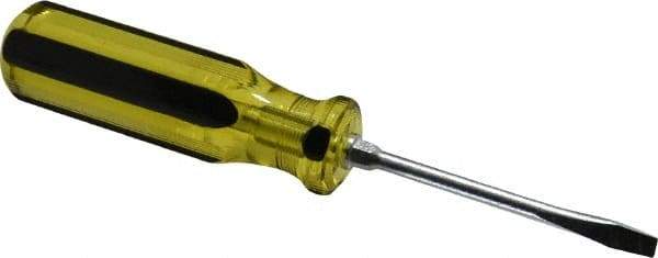 Stanley - Standard Slotted Screwdriver - Round Shank, Acetate Handle - Makers Industrial Supply