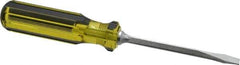 Stanley - Standard Slotted Screwdriver - Square Shank, Acetate Handle - Makers Industrial Supply