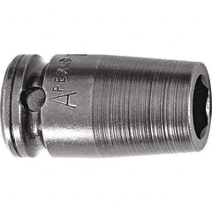 Apex - Impact Sockets Drive Size (Inch): 1/4 Size (Inch): 7/16 - Makers Industrial Supply