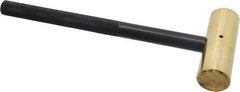 Value Collection - 1 Lb Nonsparking Brass Hammer - 9-1/4" OAL, 1-1/8" Face Diam, Aluminum Handle - Makers Industrial Supply