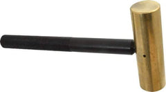 Value Collection - 2-1/2 Lb Nonsparking Brass Hammer - 10-3/8" OAL, 1-1/2" Face Diam, Aluminum Handle - Makers Industrial Supply