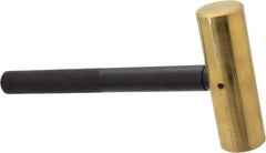 Value Collection - 4 Lb Nonsparking Brass Hammer - 11-3/8" OAL, 1-3/4" Face Diam, Aluminum Handle - Makers Industrial Supply