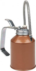 Goldenrod - 8" Long Flexible Spout, Lever-Type Oiler - Die Cast Zinc Pump, Steel Body, Powder Coated - Makers Industrial Supply