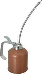 Goldenrod - 8" Long Flexible Spout, Lever-Type Oiler - Die Cast Zinc Pump, Steel Body, Powder Coated - Makers Industrial Supply