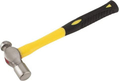 Value Collection - 1-1/2 Lb Head Forged Steel Ball Pein Hammer - Fiberglass Handle, 14-1/2" OAL, Fiberglass with Cushion Grip - Makers Industrial Supply