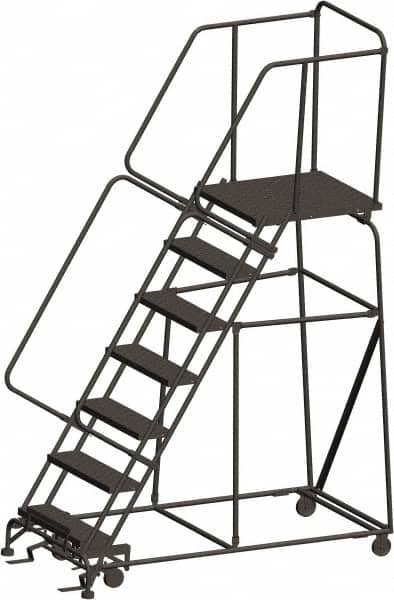 Ballymore - Rolling & Wall Mounted Ladders & Platforms Type: Rolling Warehouse Ladder Style: Rolling Safety Ladder - Makers Industrial Supply