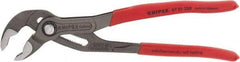 Knipex - 10" OAL, 2" Max Capacity, 25 Position Water Pump Tongue & Groove Pliers - Standard V-Jaws, Standard Head, Nonslip Plastic Handles - Makers Industrial Supply