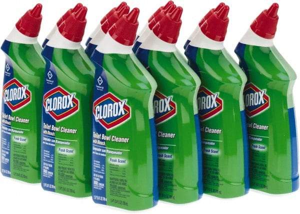 Clorox - 24 oz Bottle Gel Toilet Bowl Cleaner - Bleach Scent, Disinfectant, Nonacidic, Toilet Bowl - Makers Industrial Supply