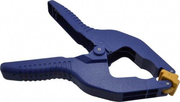 Irwin - 3" Jaw Opening Capacity, 3" Throat Depth, Spring Clamp - Resin Body, Resin Handle, Resin Tip - Makers Industrial Supply