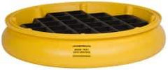 Eagle - 10 Gal Sump, 1,000 Lb Capacity, 1 Drum, Plastic Drum Tray - 6" High - Makers Industrial Supply