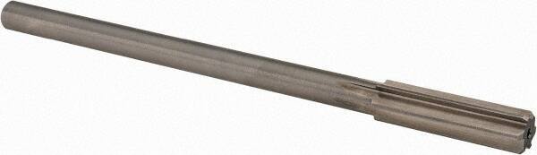 Alvord Polk - 15/32" High Speed Steel 6 Flute Chucking Reamer - Straight Flute, 0.373" Straight Shank, 1-3/4" Flute Length, 7" OAL - Makers Industrial Supply