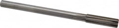 Alvord Polk - 43/64" High Speed Steel 8 Flute Chucking Reamer - Straight Flute, 9/16" Straight Shank, 2-1/4" Flute Length, 9" OAL - Makers Industrial Supply