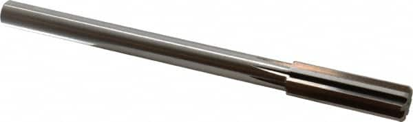 Alvord Polk - 51/64" High Speed Steel 8 Flute Chucking Reamer - Straight Flute, 5/8" Straight Shank, 2-1/2" Flute Length, 9-1/2" OAL - Makers Industrial Supply