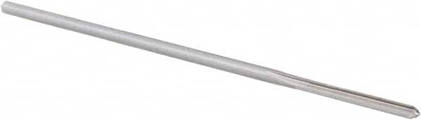 Chucking Reamer: 0.1065″ Dia, 3-1/2″ OAL, 7/8″ Flute Length, Straight Shank, High Speed Steel 4 Flute, RH