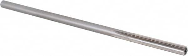 Alvord Polk - Letter A High Speed Steel 6 Flute Chucking Reamer - Straight Flute, 0.2265" Straight Shank, 1-1/2" Flute Length, 6" OAL - Makers Industrial Supply