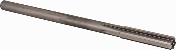 Alvord Polk - Letter Z High Speed Steel 6 Flute Chucking Reamer - Straight Flute, 0.373" Straight Shank, 1-3/4" Flute Length, 7" OAL - Makers Industrial Supply