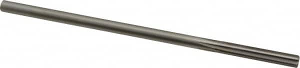 Alvord Polk - 1/4" High Speed Steel 6 Flute Chucking Reamer - Straight Flute, 0.2405" Straight Shank, 1-1/2" Flute Length, 6" OAL - Makers Industrial Supply