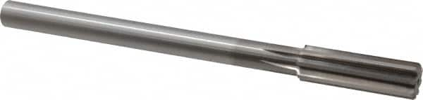 Alvord Polk - 20.5mm High Speed Steel 8 Flute Chucking Reamer - Straight Flute, 5/8" Straight Shank, 2-1/2" Flute Length, 9-1/2" OAL - Makers Industrial Supply