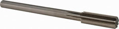 Chucking Reamer: 0.8465″ Dia, 9-1/2″ OAL, 2-1/2″ Flute Length, Straight Shank, High Speed Steel 8 Flute, RH