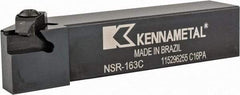 Kennametal - External Thread, Right Hand Cut, 25.4mm Shank Width x 25.4mm Shank Height Indexable Threading Toolholder - 127mm OAL, N.3R Insert Compatibility, NS Toolholder, Series Top Notch - Makers Industrial Supply