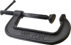 Wilton - Light-Duty 5" Max Opening, 2-1/2" Throat Depth, Ductile Iron Standard C-Clamp - 2,250 Lb Capacity, 0" Min Opening, Standard Throat Depth - Makers Industrial Supply