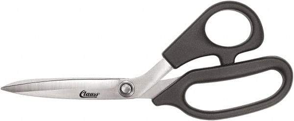 Clauss - 5" LOC, 8-1/2" OAL Stainless Steel Bent Shears - Plastic Offset Handle, For Paper, Fabric - Makers Industrial Supply