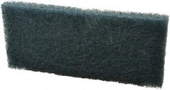 3M - 10" Long x 4-5/8" Wide x 1/2" Thick Scouring Pad - Medium-Duty, Blue - Makers Industrial Supply